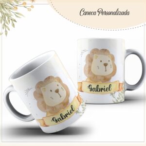 Arte Digital Caneca Leãozinho Fofo