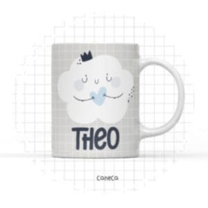 Arte Digital Caneca Nuvem Menino