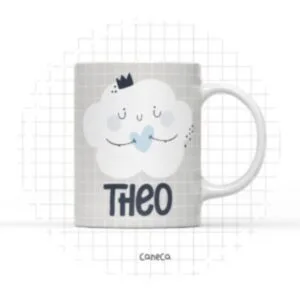 Arte Digital Caneca Nuvem Menino