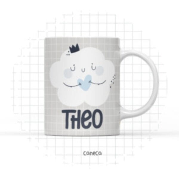 Arte Digital Caneca Nuvem Menino