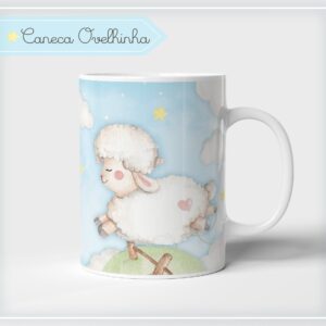 Arte Digital Caneca Ovelhinha Menino