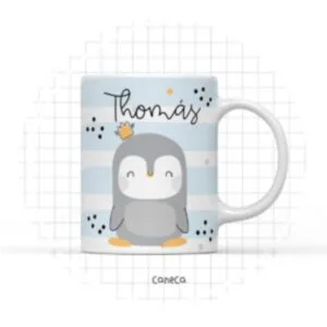 Arte Digital Caneca Pinguim