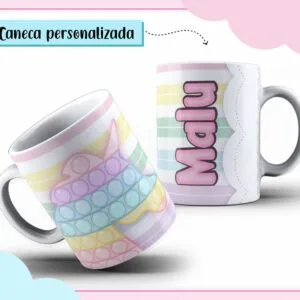 Arte Digital Caneca Pop It Menina 17 Arte Digital Caneca Pop It Menina