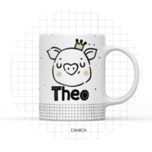Arte Digital Caneca Porquinho