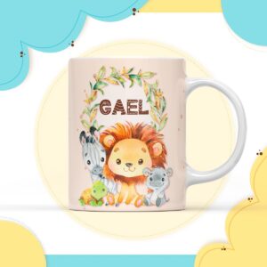 Arte Digital Caneca Safari Menino