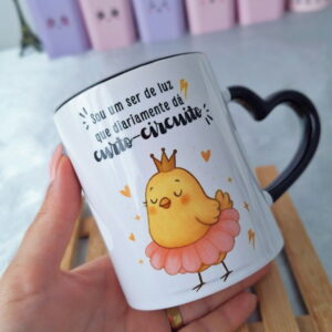 Arte Digital Caneca Ser de Luz Passarinho - Png Sublimação
