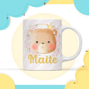 Arte Digital Caneca Ursinha Princesa - Arquivo Digital