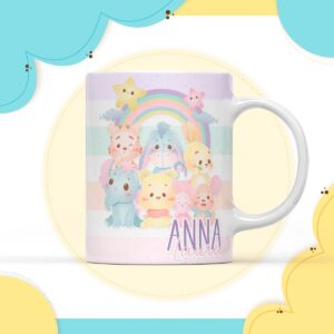 Arte Digital Caneca Ursinho Pooh Menina