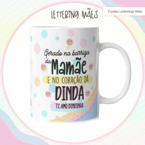 Arte Digital Lettering Caneca Mãe - Modelo 7 - Arq. Digital 13 Arte Digital Lettering Caneca Mãe - Modelo 7 - Arq. Digital