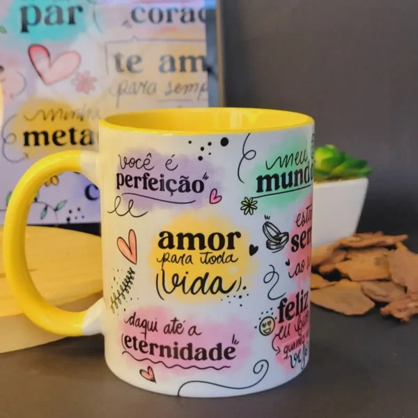 Arte Digital para Caneca de Dia dos Namorados