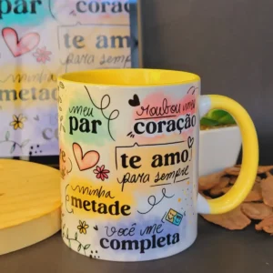 Arte Digital para Caneca de Dia dos Namorados