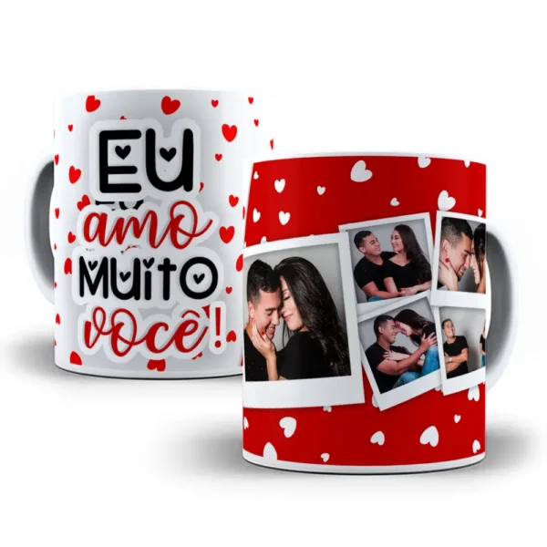 Arte Digital para Caneca do Dia dos Namorados