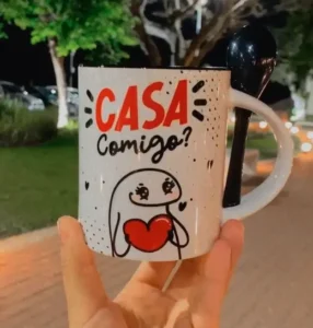 Arte Digital para Caneca Flork - Limpeza em Dupla PNG