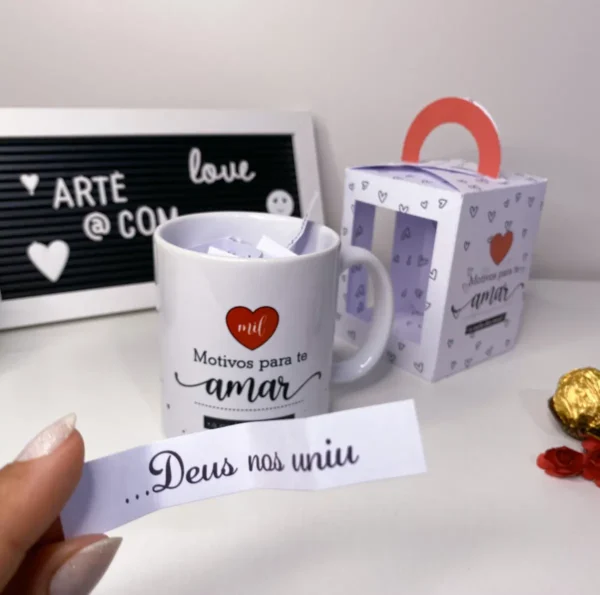 Arte Editável para Caneca Dia dos Namorados
