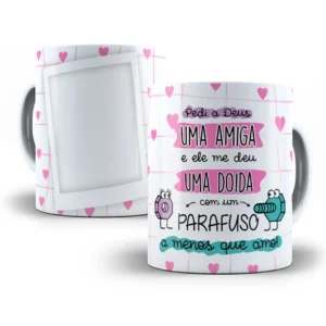 Arte Engracada Para Caneca De Amizade Divertida