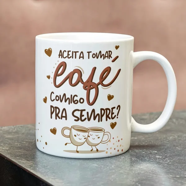 Arte Para Caneca Casamento Cafe Comigo Para Sempre 2