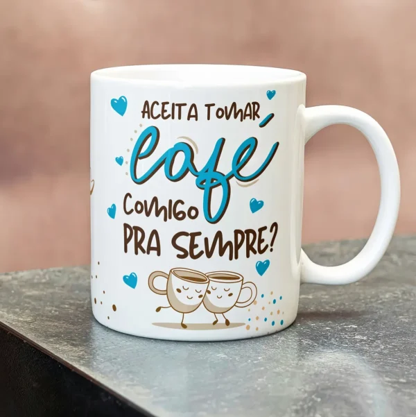 Arte Para Caneca Casamento Cafe Comigo Para Sempre