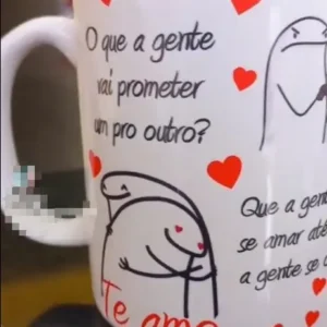 Arte para Caneca com Frase de Promessas em PNG