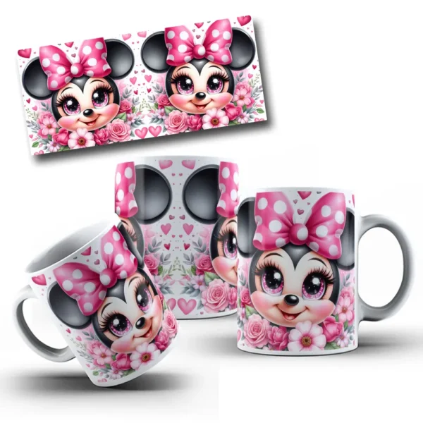 Arte para Caneca de Dia dos Namorados - Personagens PNG