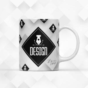 Arte para Caneca Design Masculina