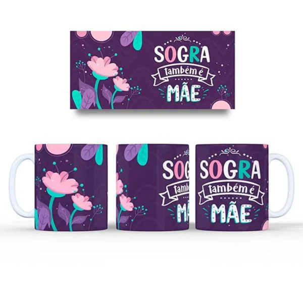 Arte para Caneca Dia das Mães - Arquivo PNG