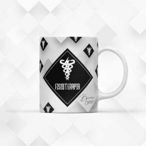 Arte para Caneca Fisioterapia Masculina