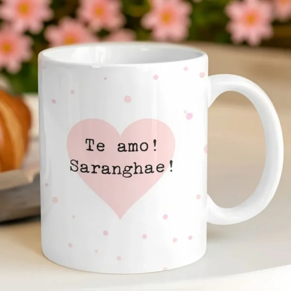 Arte para Caneca - Homenagem a Mãe e Dramas Coreanos