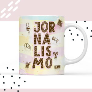 Arte para Caneca Jornalismo