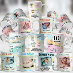 Arte para Caneca Nascimento - Arquivo Digital 44 Arte para Caneca Nascimento - Arquivo Digital
