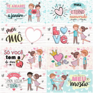 Arte para Canecas Dia dos Namorados - Arquivo Digital 14 Arte para Canecas Dia dos Namorados - Arquivo Digital
