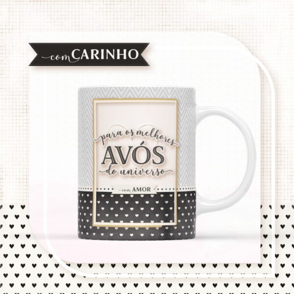 Arte para Sublimação Caneca - Avós