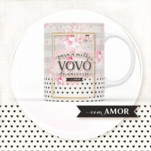 Arte para Sublimação Caneca - Vovó