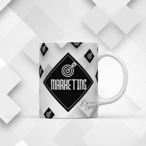 Arte para Xícara Marketing Masculina