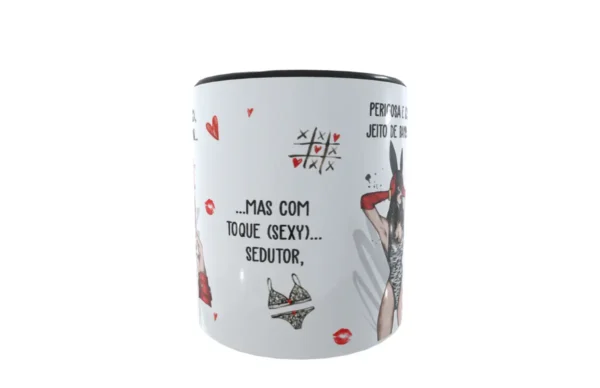 Arte Sublimática para Caneca - Perigosa e Linda