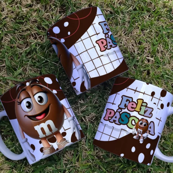 Artes 3D para Canecas de Páscoa - Kit Completo