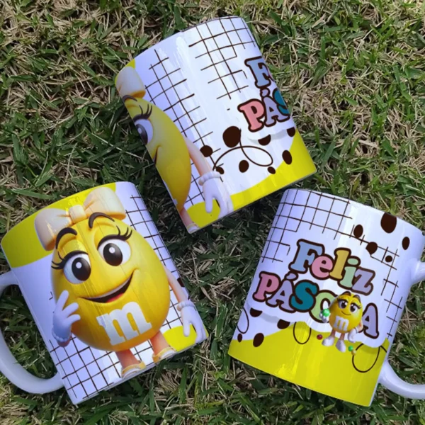 Artes 3D para Canecas de Páscoa - Kit Completo