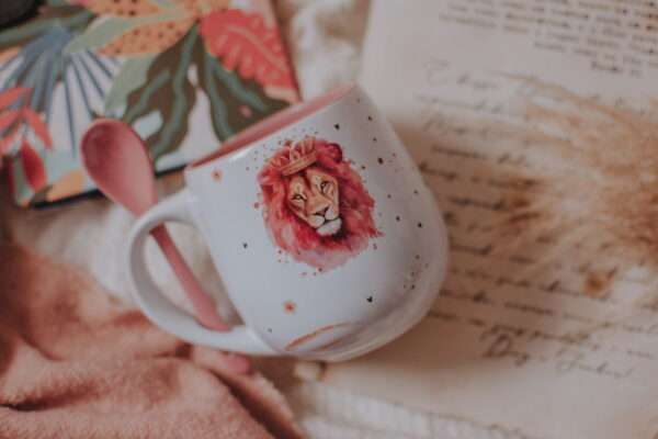 Artes Avulsa Leão Pink