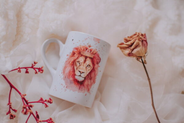 Artes Avulsa Leão Pink