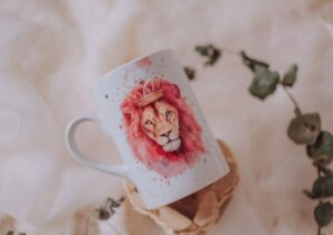 Artes Avulsa Leão Pink