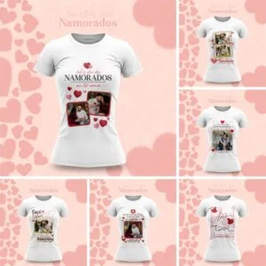 Artes Camisetas Dia dos Namorados 2023 Editável Corel Draw