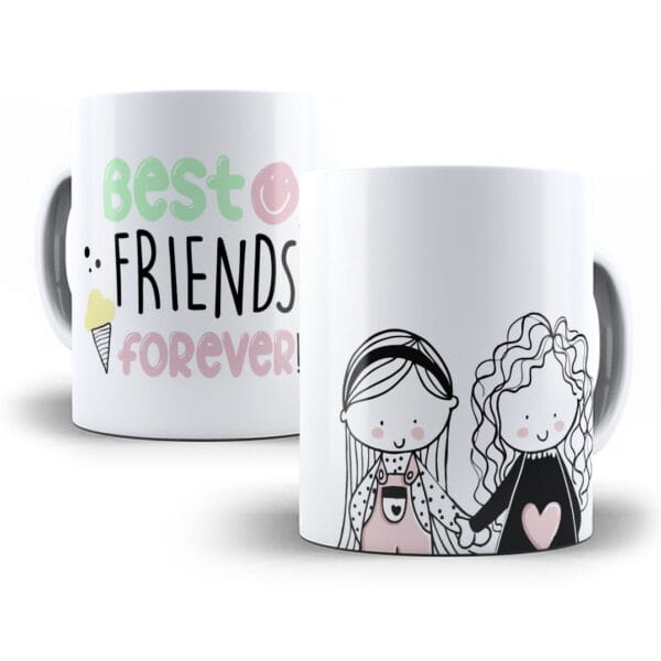 Artes Caneca Amizade Amiga Dia do Amigo Sublimação Frases