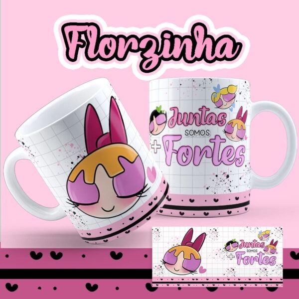 Artes Caneca As Meninas Super Poderosas Amigas e Irmãs