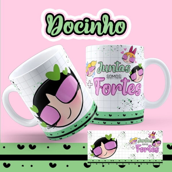 Artes Caneca As Meninas Super Poderosas Amigas e Irmãs