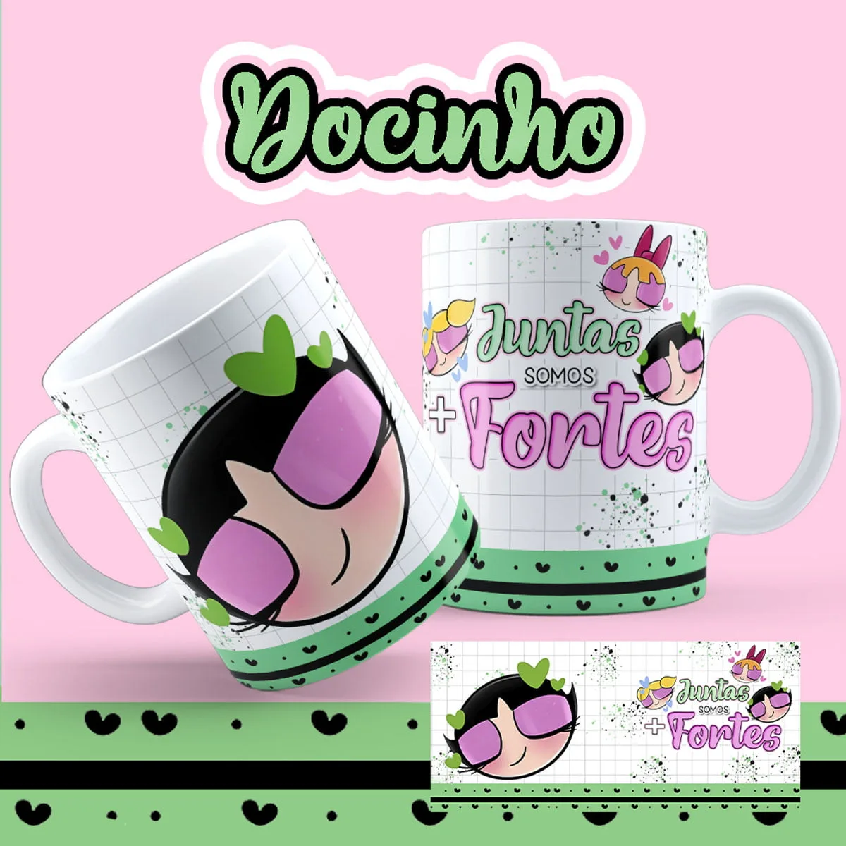 Artes Caneca As Meninas Super Poderosas Amigas e Irmãs 2 Artes Caneca As Meninas Super Poderosas Amigas e Irmãs
