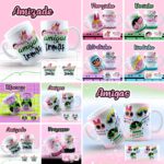 Artes Caneca As Meninas Super Poderosas Amigas e Irmãs