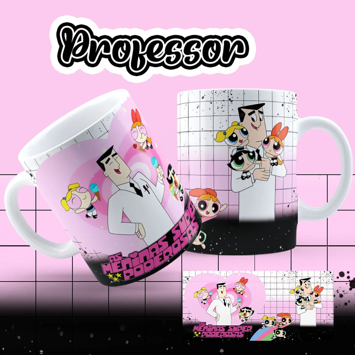 Artes Caneca As Meninas Super Poderosas Amigas e Irmãs 6 Artes Caneca As Meninas Super Poderosas Amigas e Irmãs