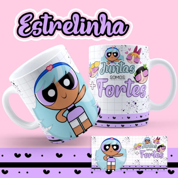 Artes Caneca As Meninas Super Poderosas Amigas e Irmãs