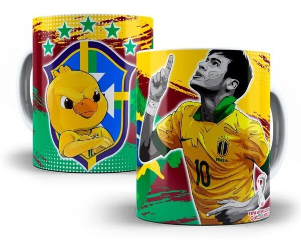 Artes Caneca Copa Do Mundo Qatar 2022 Editáveis Em Photoshop
