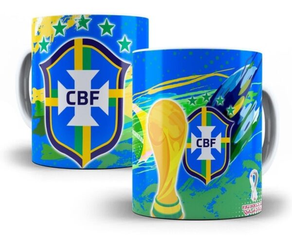 Artes Caneca Copa Do Mundo Qatar 2022 Editáveis Em Photoshop