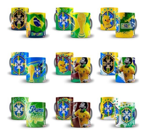 Artes Caneca Copa Do Mundo Qatar 2022 Editáveis Em Photoshop